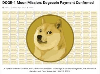 DOGE-1 Moon Mission: Dogecoin Payment Confirmed