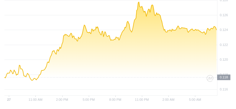 Der aktuellste Preis von Dogecoin um 07:00 Uhr am 28. September 2024