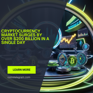 仮想通貨市場が1日で2,000億ドル以上急騰