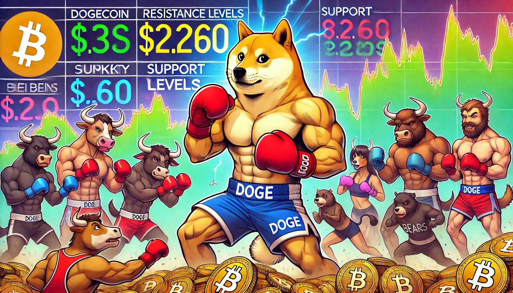 Dogecoinは抵抗を破るのが難しいです：ブルズはコントロールしたり消えたりしますか？