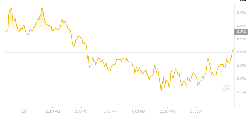 2025年2月14日05:00 DogeCoin最新価格