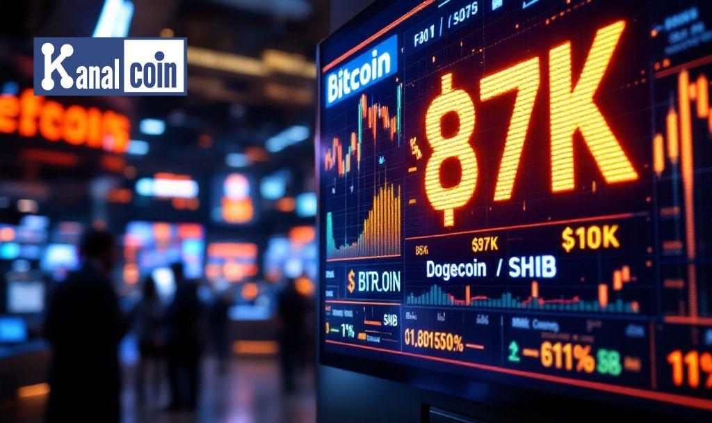 Dogecoin mit Bitcoin über 87.000 US -Dollar, Shib -Gewinn