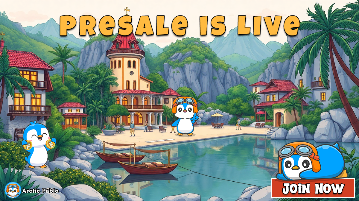 北極のパブロコインは、Neiro CoinとDogecoinとともに大きなリターンの可能性のために、最高の新しいミームコインに輝いています！