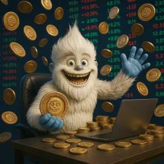 Le prix de Dogecoin serre le triangle, tandis que Yoti Youro se dirige vers la phase 4 avec une forte augmentation!