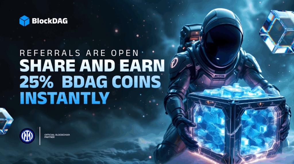 Blockdag는 5% 구매자 보너스와 25% 권장 사항을 제공합니다. 이것이 오늘날 가장 현명한 암호 화폐 구매입니까?