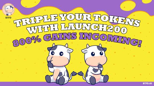 Popcorn -Klettern, Hundestände, aber BTFD Triple Shares hat einen Bonus von 200% - Bester Meme -Münzvorverkauf, der jetzt bis zum 26. Mai Kauf erhältlich ist