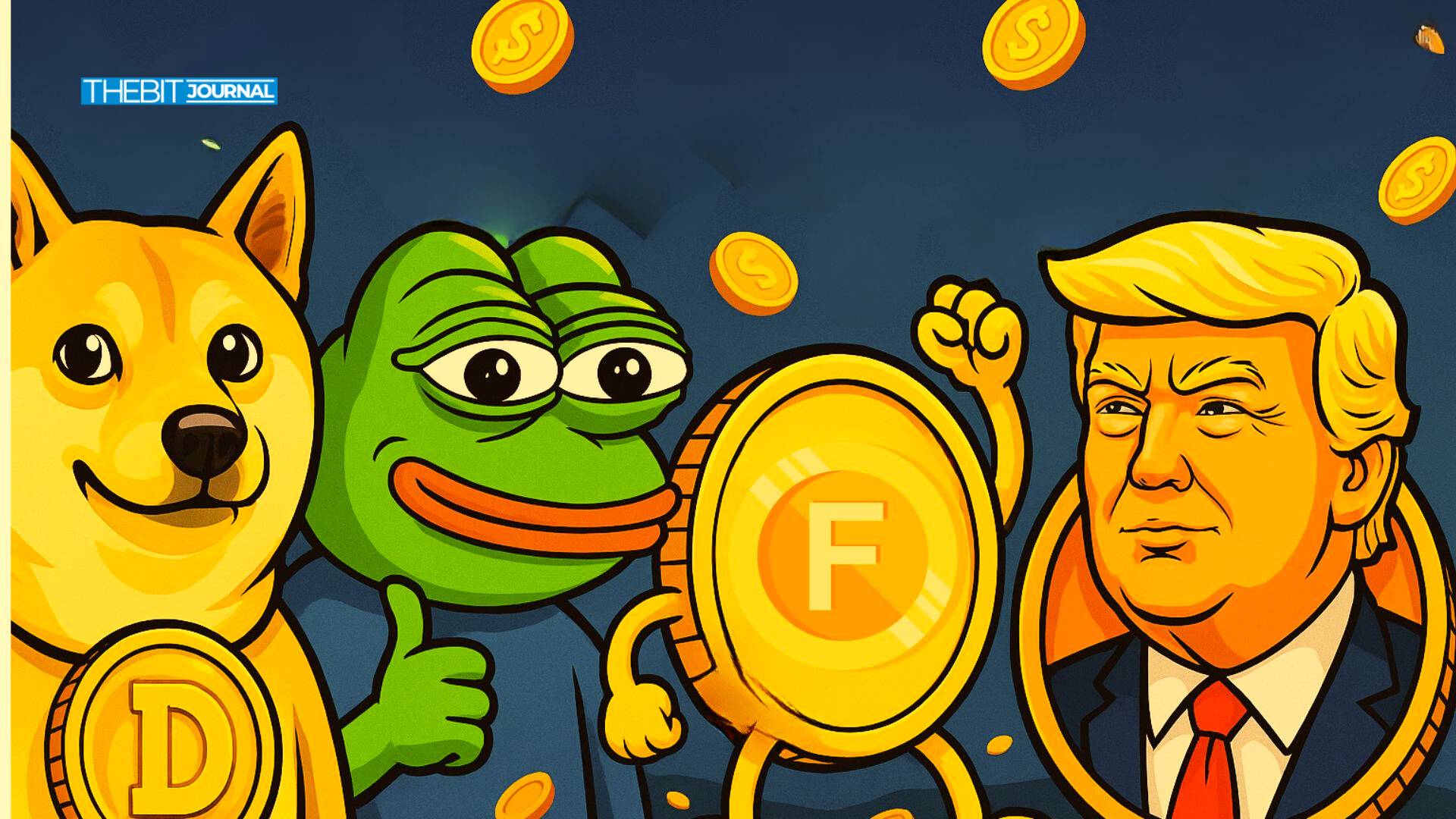 Meme -Münzen als Dogecoin, Pepe und Fartcoin Blei verursachen Feuer, 65 Mrd. USD Anstieg