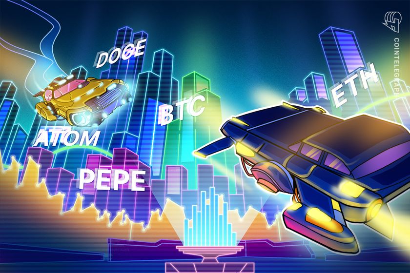 비트 코인 가격은 새로운 사상 최고, Doge, Doge, Pepe 및 Atom Rall에 더 가깝습니다.