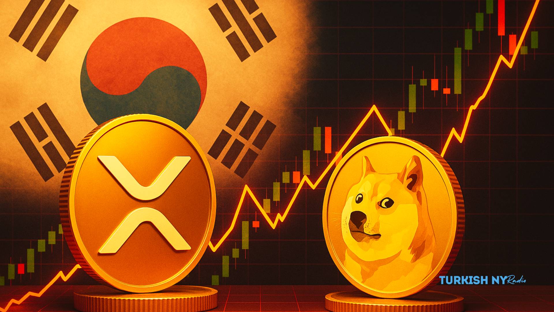 무역 협상으로서 XRP와 Doge Surge