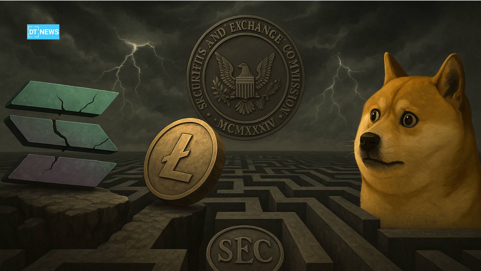 Crypto ETF 혼돈 : Solana, Litecoin 및 Doge가 새로운 SEC 장벽에 직면하는 이유