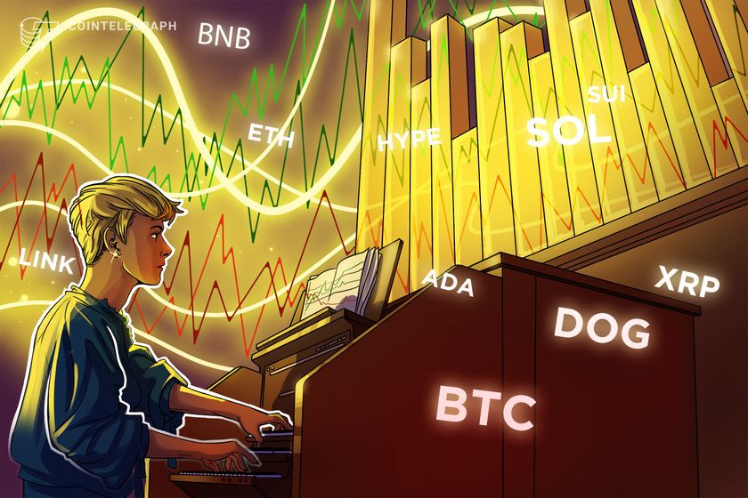 Preisprognose 6/4: BTC, ETH, XRP, BNB, SOL, DOGE, ADA, Sui, Sui, Hype, Links
