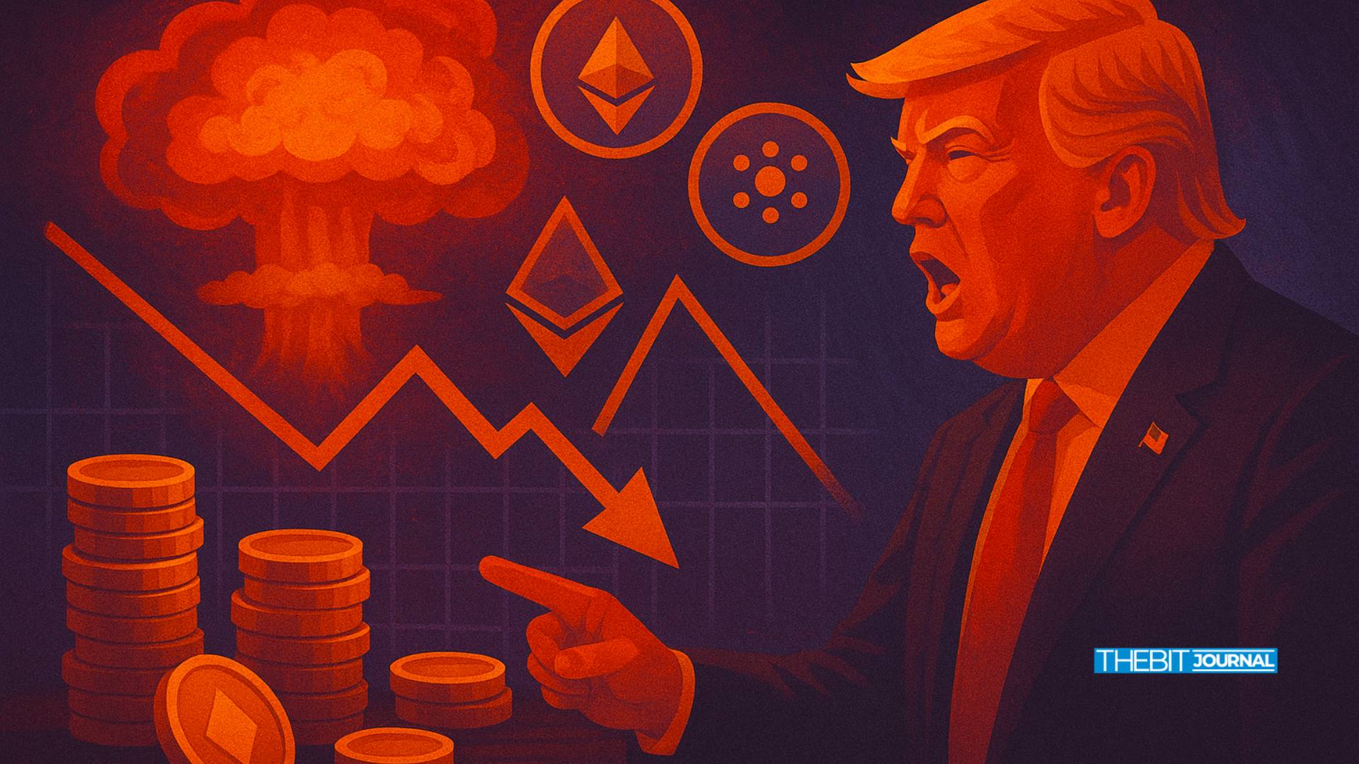 위험 메인 코인? 트럼프의이란 위협은 새로운 알트 코인 매도를 유발할 수 있습니다