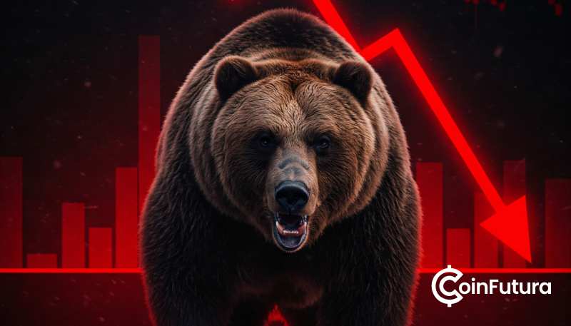 Dogecoin은 Death Cross Signal이 더 깊어지면서 급격한 감소에 직면합니다.