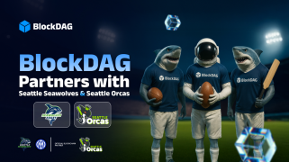 Ein blockiges Team mit Seattle Seawolves als Tron und Dogecoin, die Muster anzeigen