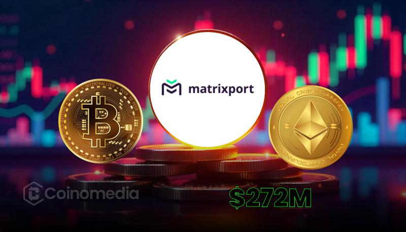 Matrixport Swaps 452 Millionen US -Dollar in ETH, 272 Millionen US -Dollar in BTC