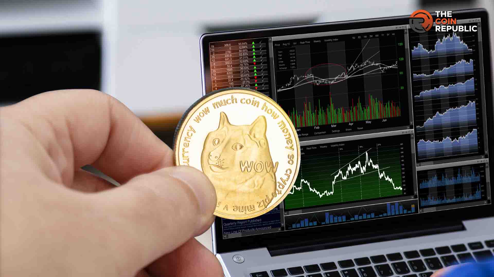 Dogecoin kostet 0,21 US -Dollar, da der Markt auf einen Durchbruch wartet
