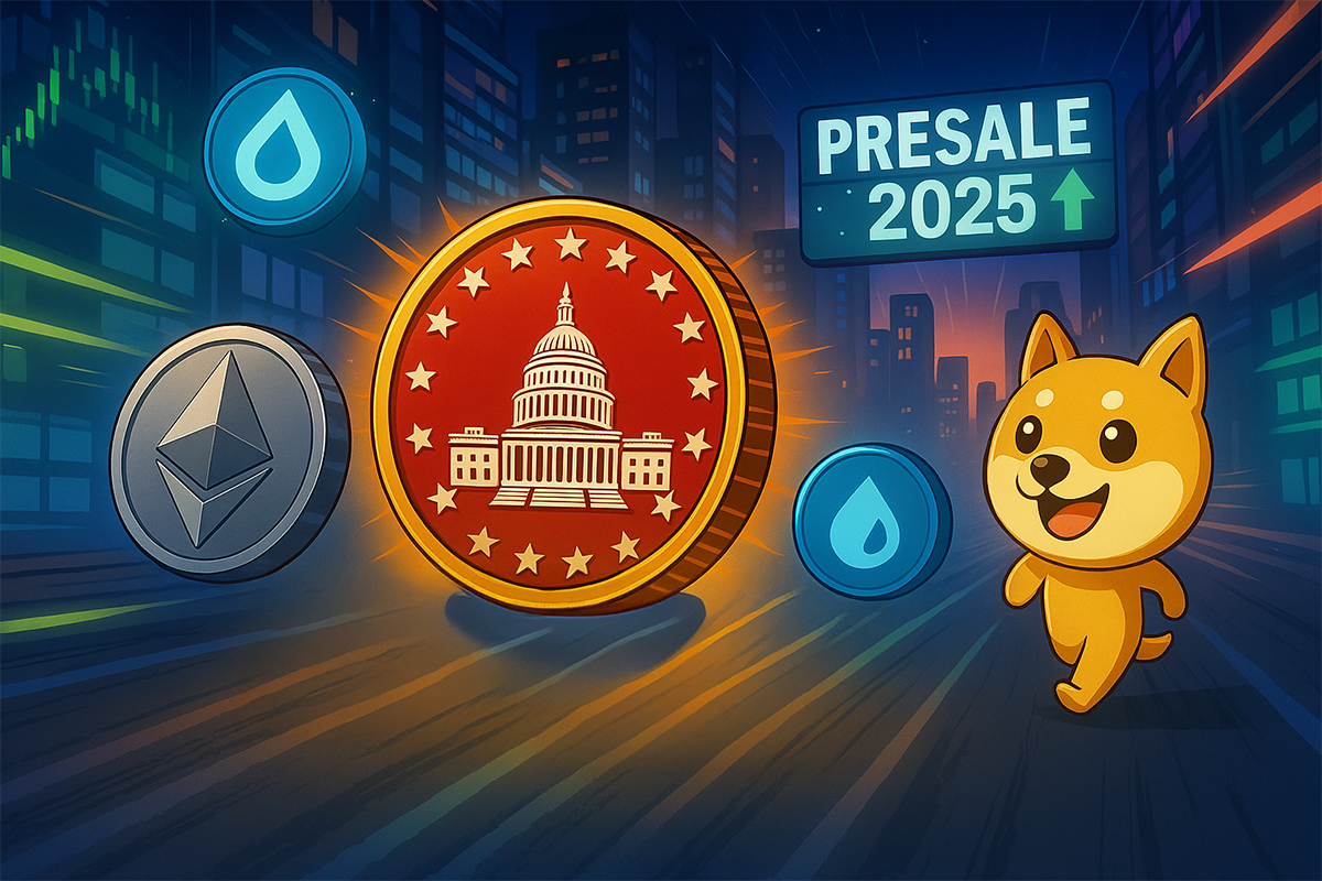 Beste Krypto -Vorverkäufe für 2025 - Magacoin Finance, Ethereum und Dogecoin mit Sui hervorgehoben