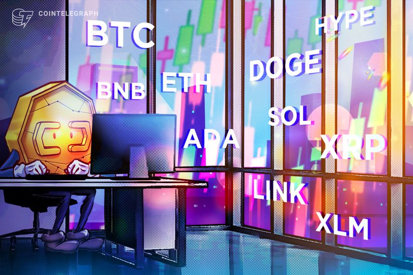 Price predictions 10/24: BTC, ETH, BNB, XRP, SOL, DOGE, ADA, HYPE, LINK, XLM