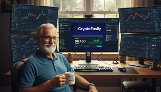How retired bank employees can earn passive income in BTC, XRP, and TEH through CryptoEasily cloud mining.