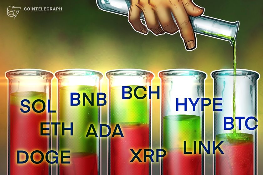 Price predictions 11/5: BTC, ETH, BNB, XRP, SOL, DOGE, ADA, HYPE, LINK, BCH
