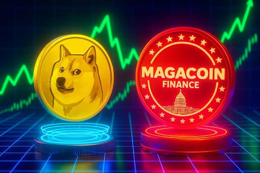 Dogecoin、Magacoin Finance、Top Watchlists：Meme Coin Throneは変化しています！