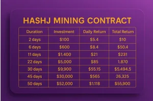 Cloud Mining avec Hashj: Votre passerelle vers des bénéfices de crypto-monnaie sans effort
