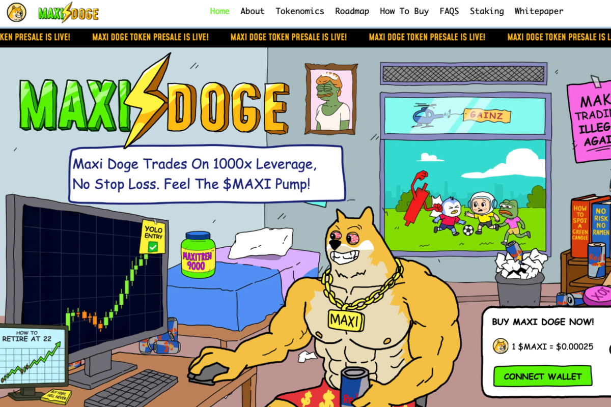 Maxi Doge（$ Maxi）弹力进入Meme Coin Arena：$ 10万美元的Presale Smash！