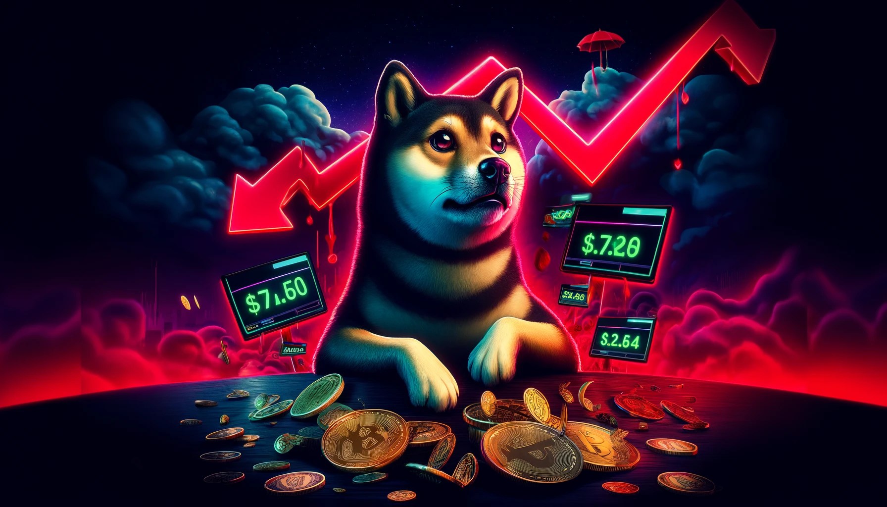 Dogecoin（Doge）価格はビットコイン市場と並んでクラッシュしました
