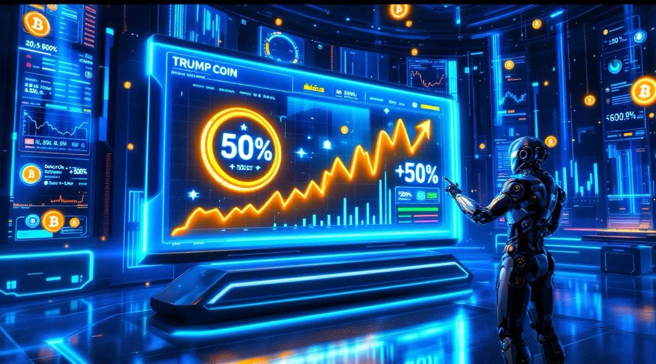 トランプコインの価格は、貿易戦争が冷却され、8日間で300％上昇するドゲコインのライバルで1日で50％爆発します