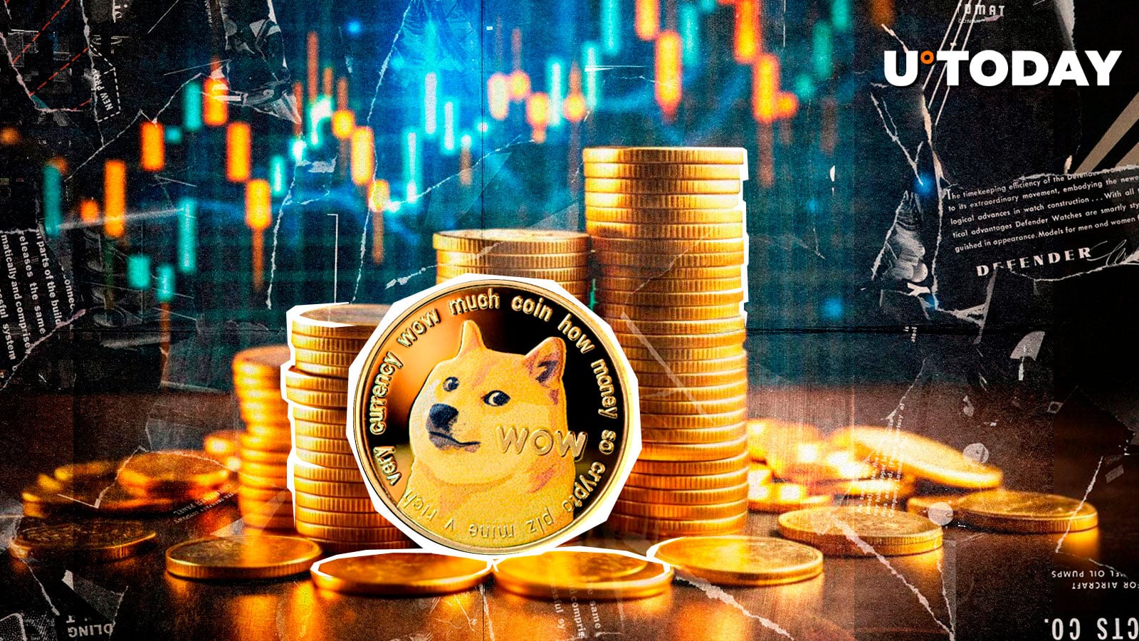 Kryptowährung mit Hundelemene DogEcoin (DOGE) hat zu einer Zunahme der Handelsaktivität verzeichnet