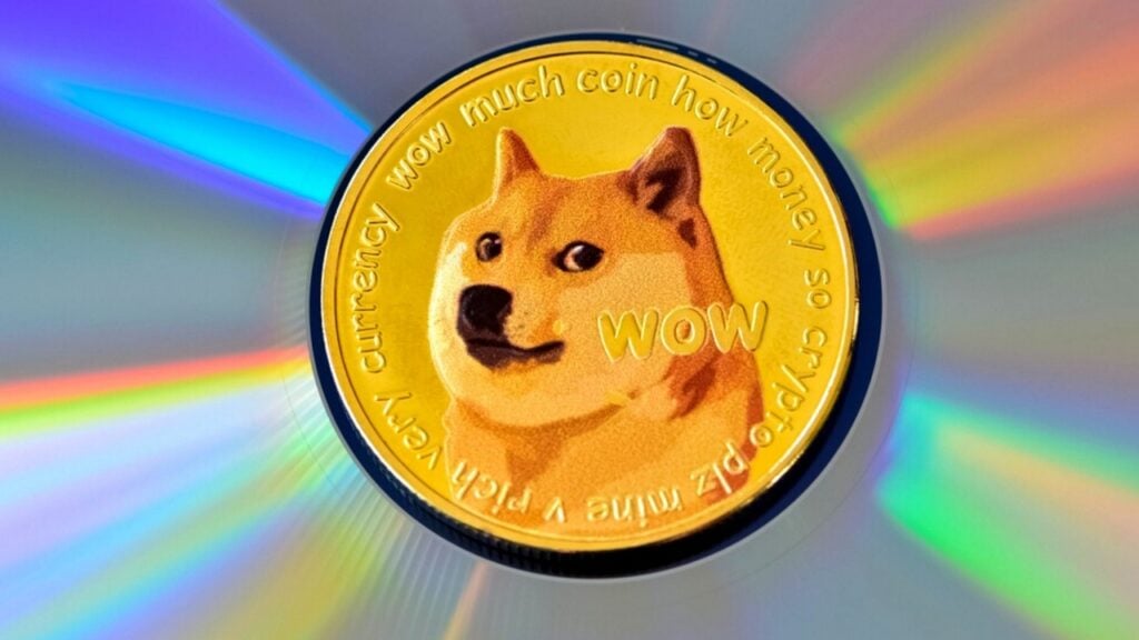 MEME Cryptocurrency Dogecoin DOGE/USD fällt nach dem Tarifschock von Präsident Donald Trump, der wöchentliche Verluste auf über 16% verlängerte