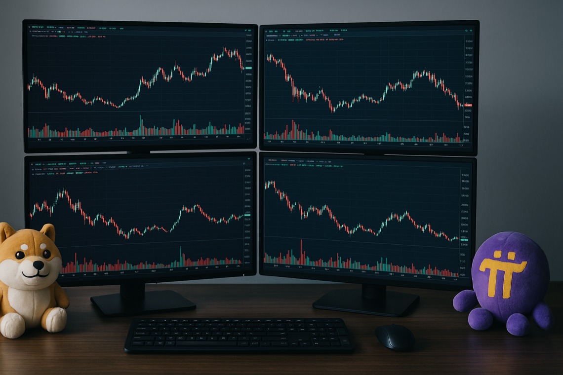 加密市場似乎再次遇到麻煩，這次主要遵循PI，SUI和Dogecoin（Doge）的價格趨勢