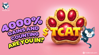 SolanaとしてのTroller Cat Eyes 4,453％ROIは90％の集会をターゲットにし、FlokiとDogecoin Tumbleをターゲットにします