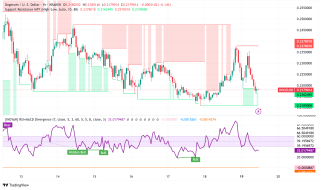 Dogecoin（Doge）技術パターンは、冷却されたメモコインの熱意にもかかわらず30％の集会を信号する