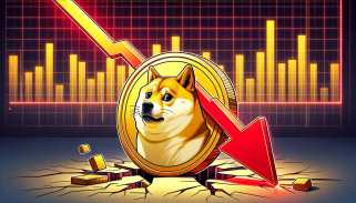 Dogecoin價格變成紅色