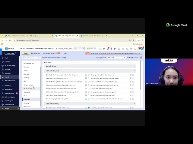 Hướng dẫn sử dụng phần mềm MISA