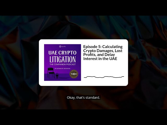 UAE Crypto Litigation