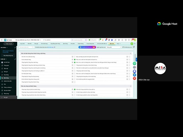Hướng dẫn sử dụng phần mềm MISA