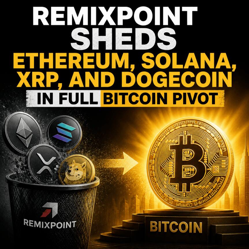 Remixpoints mutiger Bitcoin-Pivot: Altcoin-Verkäufe befeuern die Treasury-Strategie inmitten der wechselnden Krypto-Gezeiten